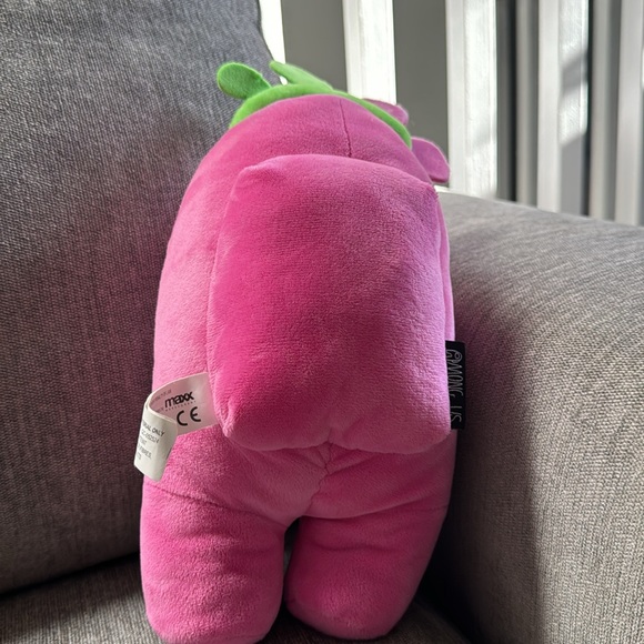 Toikido Among Us Pink with Flower Stuffed 12" Plush Stuffed Animals Toys - Picture 4 of 7